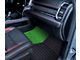 F1 Hybrid Front and Rear Floor Mats; Lime Green (09-18 RAM 1500 Quad Cab w/ Front Bucket Seats)