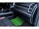 F1 Hybrid Front and Rear Floor Mats; Lime Green (19-24 RAM 1500 Quad Cab w/ Front Bucket Seats & Rear Underseat Storage)