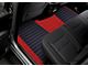 F1 Hybrid Front and Rear Floor Mats; Full Red (09-18 RAM 1500 Crew Cab w/ Front Bench Seat)