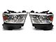 Factory Style Headlights with Amber Reflectors; Chrome Housing; Clear Lens (19-24 RAM 1500 w/ Factory Halogen Headlights)