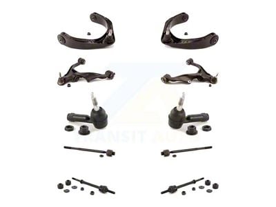 Front Upper and Lower Suspension Control Arm and Ball Joint Assemblies with Front Stabilizer Bar Link and Tie Rod End Kit (06-08 4WD RAM 1500, Excluding Mega Cab)