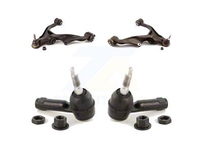 Front Lower Suspension Control Arm and Ball Joint Assemblies with Outer Tie Rod End Kit (06-12 4WD RAM 1500, Excluding Mega Cab & Tradesman HD)