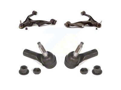 Front Lower Suspension Control Arm and Ball Joint Assemblies with Outer Tie Rod End Kit (13-18 RAM 1500 w/ Air Ride)