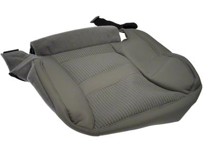 Front Seat Bottom Cushion Cover; Driver Side; Gray (06-09 RAM 1500)