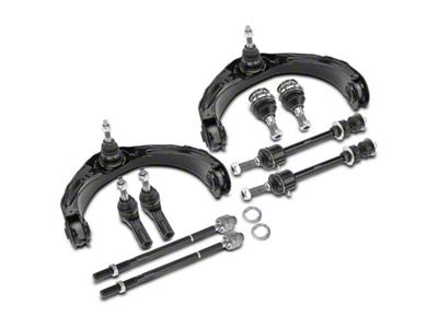 Front Upper Control Arm, Ball Joint, Front Sway Bar Link and Tie Rod End Kit; High Utilization Design (06-08 4WD RAM 1500)