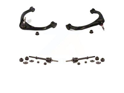 Front Upper Suspension Control Arm and Ball Joint Assemblies with Front Stabilizer Bar Link Kit (09-12 2WD RAM 1500, Excluding Tradesman HD)