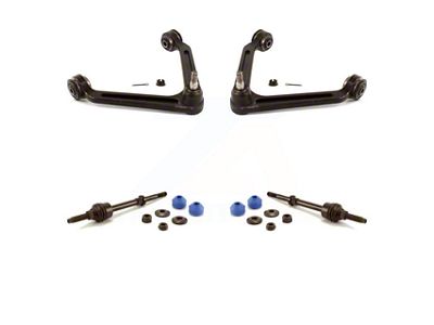 Front Upper Suspension Control Arm and Ball Joint Assemblies with Front Stabilizer Bar Link Kit (02-05 2WD RAM 1500)