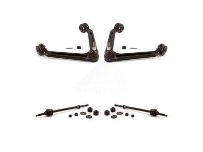 Front Upper Suspension Control Arm and Ball Joint Assemblies with Front Stabilizer Bar Link Kit (02-05 4WD RAM 1500)