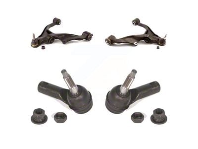 Front Upper Suspension Control Arm and Ball Joint Assemblies with Outer Tie Rod End Kit (13-18 RAM 1500 w/ Air Ride)