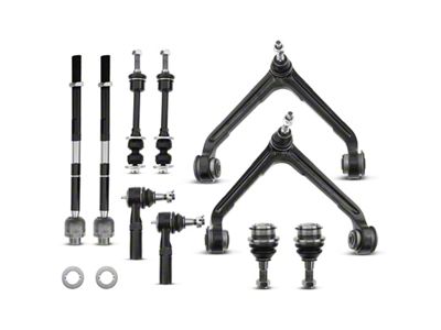 Front Upper Control Arm, Ball Joint, Sway Bar Link and Tie Rod End Kit (02-05 2WD RAM 1500)