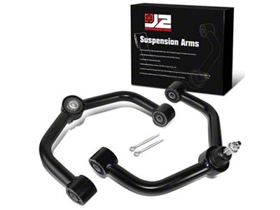 Front Upper Control Arms for 2 to 4-Inch Lift; Black (09-18 2WD RAM 1500)