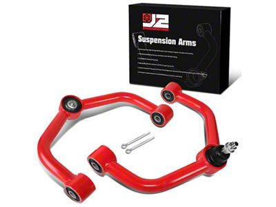 Front Upper Control Arms for 2 to 4-Inch Lift; Red (09-18 2WD RAM 1500)