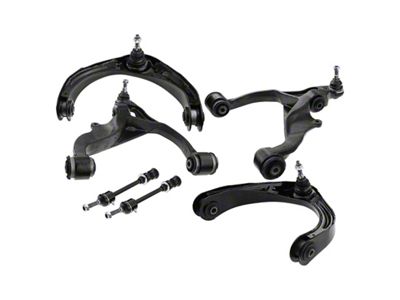 Front Upper and Lower Control Arm, Ball Joint and Front Sway Bar Link Kit (06-08 4WD RAM 1500, Excluding Mega Cab)