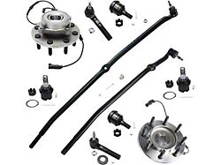 Front Wheel Hub Assemblies with Ball Joint and Tie Rods (06-08 4WD RAM 1500 Mega Cab)