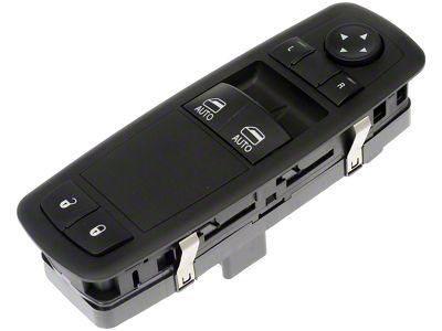 Front Window Switch 7-Button; Driver Side (09-12 RAM 1500 Regular Cab)