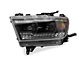 Full LED Projector Headlights with Sequential Turn Signals; Black Housing; Clear Lens (19-24 RAM 1500 w/ Factory Halogen Headlights)