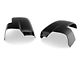 Full Chrome Delete Mirror Covers with Turn Signal Openings; Gloss Black (13-18 RAM 1500)