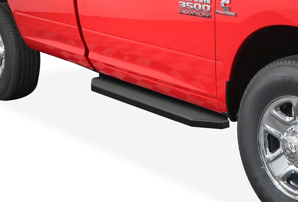 RAM 1500 H-Style Running Boards; Black (09-18 RAM 1500 Regular Cab)