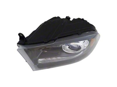 Headlight; Black Housing; Clear Lens; Driver Side (13-18 RAM 1500)