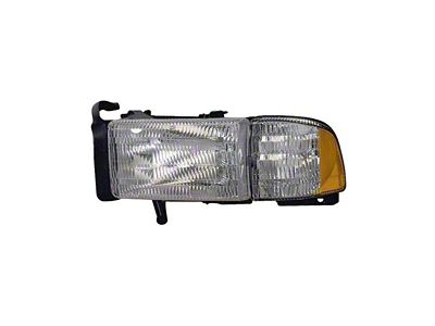 CAPA Replacement Headlight Combination Assembly; Driver Side (2002 RAM 1500)