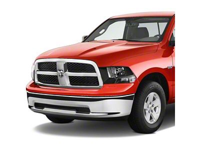 Headlights with Clear Corners; Black Housing; Clear Lens (09-18 RAM 1500 w/ Factory Halogen Non-Projector Headlights)