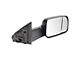 Heated Manual Folding Towing Mirror; Textured Black; Passenger Side (19-24 RAM 1500)