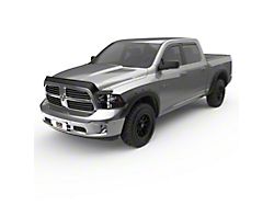 EGR In-Channel Window Visors; Front and Rear; Matte Black (09-18 RAM 1500 Crew Cab)