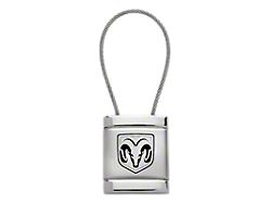 RAM Head Satin-Chrome Cable Key Fob