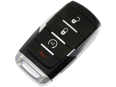 Keyless Entry Remote; 4-Button (19-25 RAM 1500 w/ Remote Start)