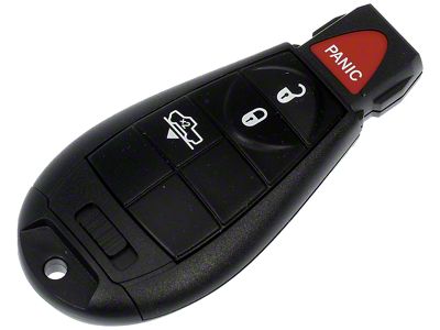 Keyless Entry Remote; 4-Button (13-18 RAM 1500 w/o Remote Start)