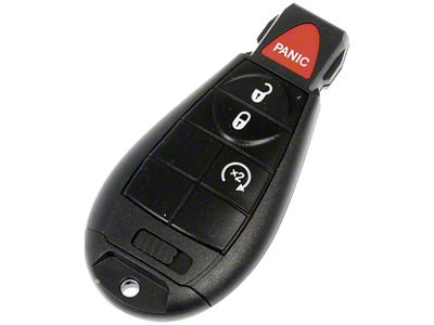 Keyless Entry Remote; 4-Button (13-18 RAM 1500 w/ Remote Start)