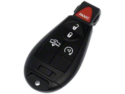 Keyless Entry Remote; 5-Button (13-18 RAM 1500 w/ Remote Start)