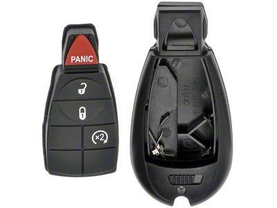 Keyless Entry Remote Case; Black (2011 RAM 1500)