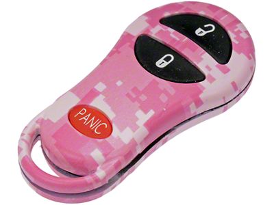 Keyless Entry Remote Case; Pink Digital Camouflage (02-05 RAM 1500)