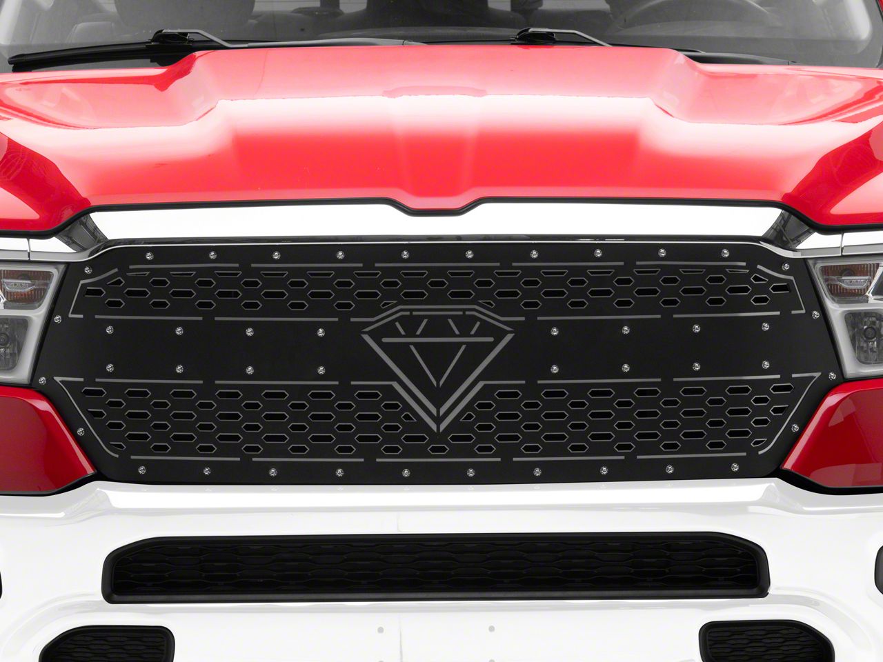 Ram 1500 Laser Cut Sheet Grille Insert Black 19 24 Ram 1500 Big Horn 6167