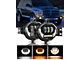 LED Fog Lights with DRL and Amber Turn Signal; Black Housing (02-08 RAM 1500)