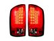 LED Tail Lights; Chrome Housing; Dark Red Smoked Lens (07-08 RAM 1500)