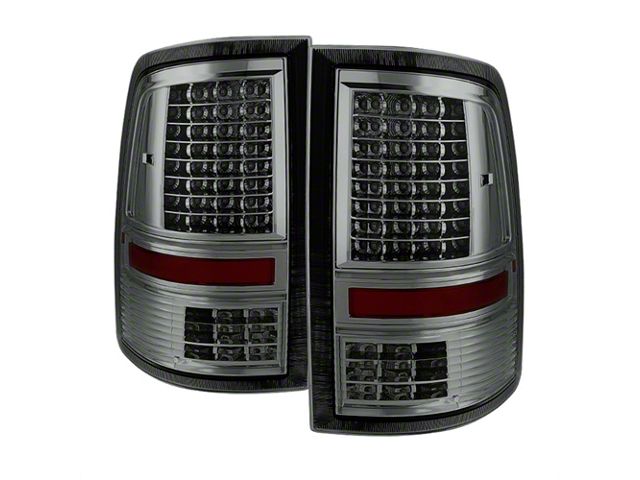 LED Tail Lights; Chrome Housing; Smoked Lens (09-18 RAM 1500 w/ Factory Halogen Tail Lights)