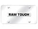 RAM Tough License Plate; Chrome on Chrome (Universal; Some Adaptation May Be Required)