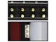 Light Bar LED Tail Lights; Black Housing; Clear Lens (07-08 RAM 1500)