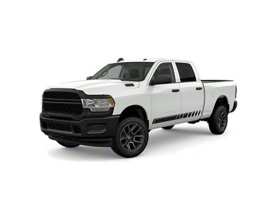 Lower Rocker Panel Stripes; Gloss Black (94-24 RAM 1500)