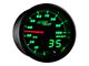 MaxTow 100 PSI Boost Gauge; Black and Green (Universal; Some Adaptation May Be Required)