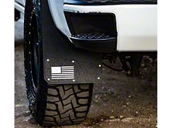 Merica Mud Flaps; Rear; White (09-18 RAM 1500)