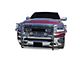 Modular Grille Guard with 5.30-Inch Black Round Flood LED Lights; Stainless Steel (19-24 RAM 1500, Excluding EcoDiesel, Rebel & TRX)