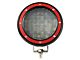 Modular Grille Guard with 5.30-Inch Red Round Flood LED Lights; Stainless Steel (09-18 RAM 1500, Excluding Rebel)