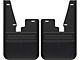 No-Drill Mud Flaps with Black Plate; Front (09-18 RAM 1500 w/o OE Fender Flares)