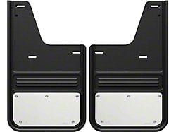 No-Drill Mud Flaps with Stainless Steel Plate; Rear (09-18 RAM 1500)