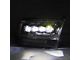 AlphaRex NOVA-Series 5th Gen 2500 G2 Style LED Projector Headlights; Black Housing; Clear Lens (13-18 RAM 1500 w/ Factory Halogen Projector Headlights)
