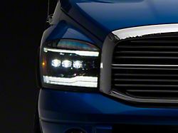 AlphaRex NOVA-Series LED Projector Headlights; Alpha Black Housing; Clear Lens (06-08 RAM 1500)