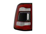 OE Rebel Style LED Tail Light; Black Housing; Red/Clear Lens; Driver Side (19-24 RAM 1500 w/ Factory LED Tail Lights & Blind Spot Sensors)